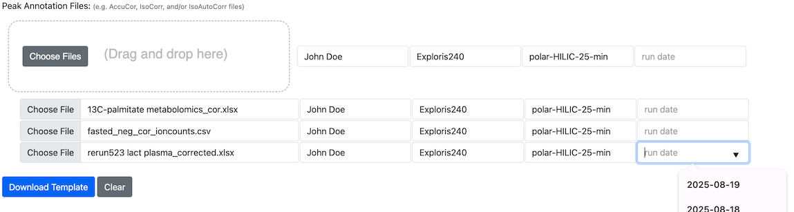 peak annot drop example